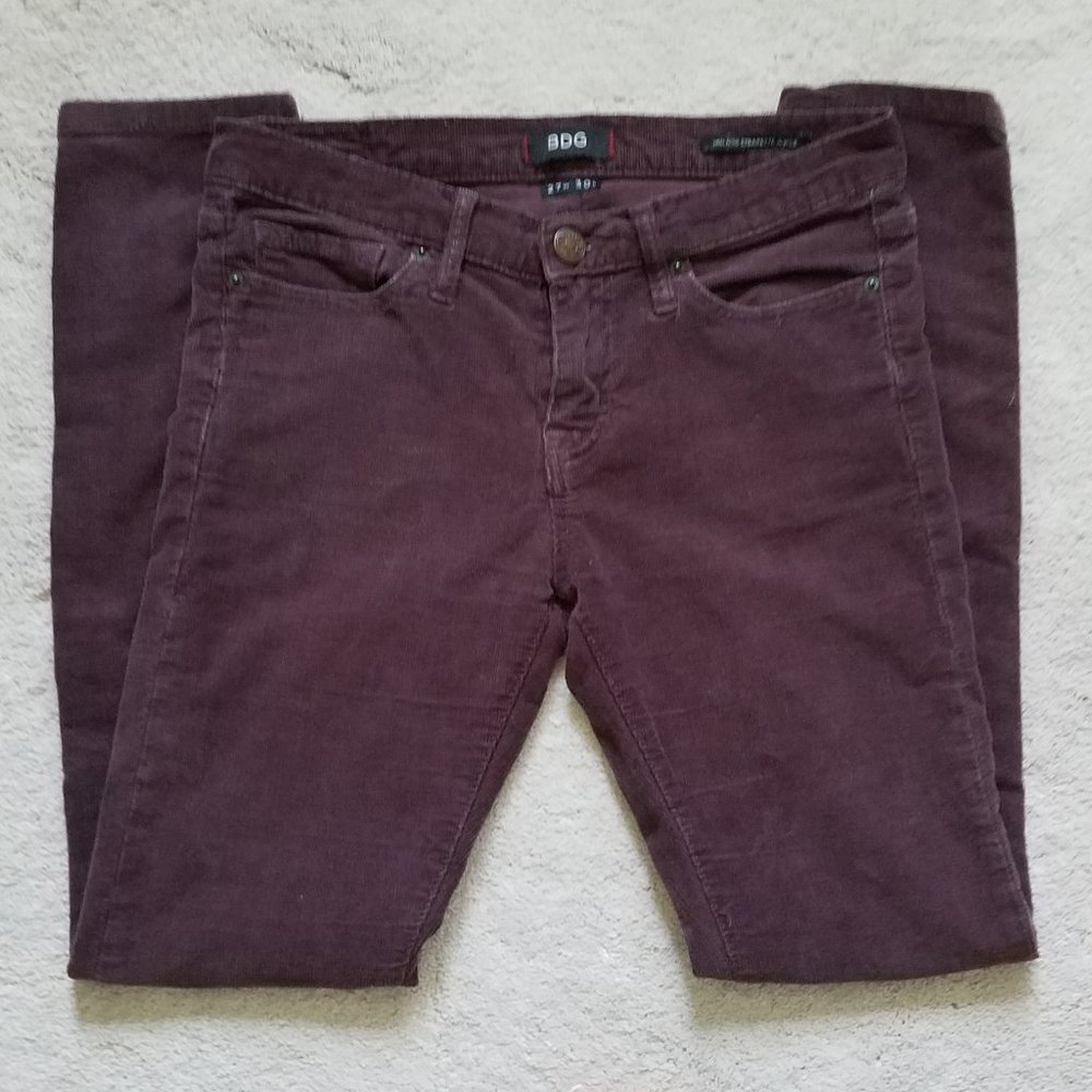 BDG Mid-Rise Cigarette Ankle Corduroy Pants,  27 W x 30 L